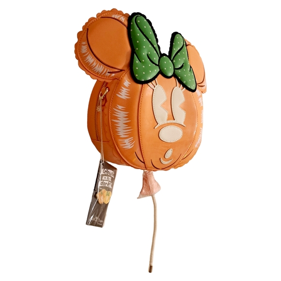 Loungefly Stitch Shoppe Disney Minnie Pumpkin Balloon Figural Crossbody Bag - Picture 4 of 8